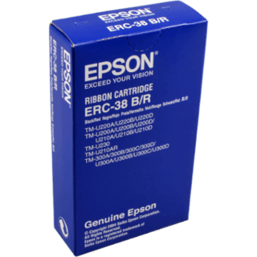 Originalband Epson ERC-38 BR schwarz / rot C43S015376