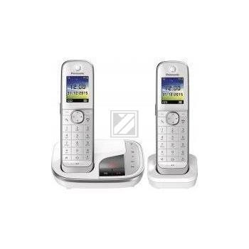 Panasonic KX-TGJ322GW schnurloses Duo-DECT Telefon mit AB, weiß