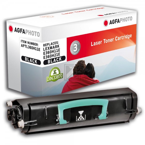 Agfaphoto Toner-Kartusche schwarz HC (APTL360H11E) ersetzt E360H11A