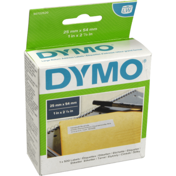 Etiketten DYMO 11352 weiss 25 x 54mm 1 x 500 St.