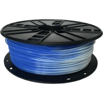 WhiteBOX 3D-Filament ABS Temperatur-Farbwechsel blau-weiss 1.75mm 1000g Spule