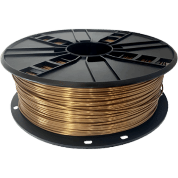 Ampertec 3D-Filament Seiden-PLA gold mit Perlglanz 1.75mm 1000g Spule