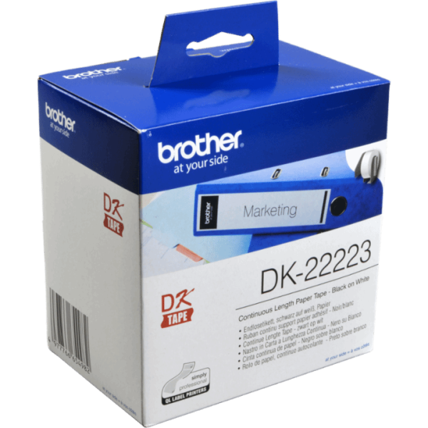 Brother PT Etiketten DK22223 weiss 50mm x 30,48m Rolle