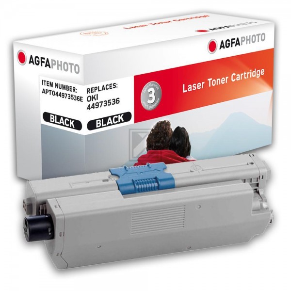 Agfaphoto Toner-Kit schwarz (APTO44973536E) ersetzt 44973536