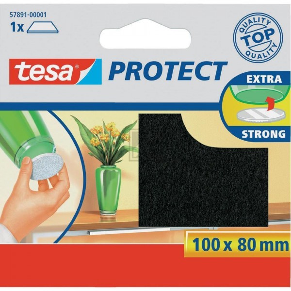 Tesa Protect Filzgleiter 100 x 80 mm braun
