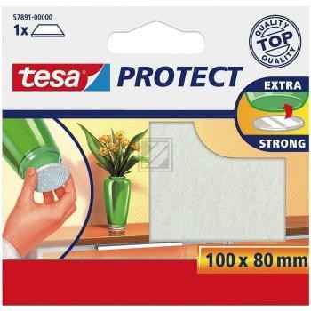 Tesa Protect Filzgleiter 100 x 80 mm weiß