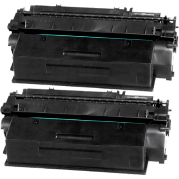 2 Ampertec Toner XL für HP Q7553XD 53X schwarz