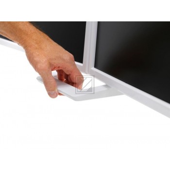 Ergotron HX Desk Dual Monitor Arm - Befestigungskit (Griff, Gelenkarm, Spannbefestigung für Tisch, Tischplattenbohrung, 2 Drehgelenke, Befestigungsteile, Scharnier, Verlängerungsteil) für 2 Monitore - weiß - Bildschirmgröße: bis zu 81,3 cm (bis zu 32 Zoll