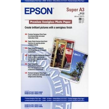 Epson Premium Semigloss Photo Paper DIN A3+ Inkjetpapier weiß DIN A3+ (C13S041328)