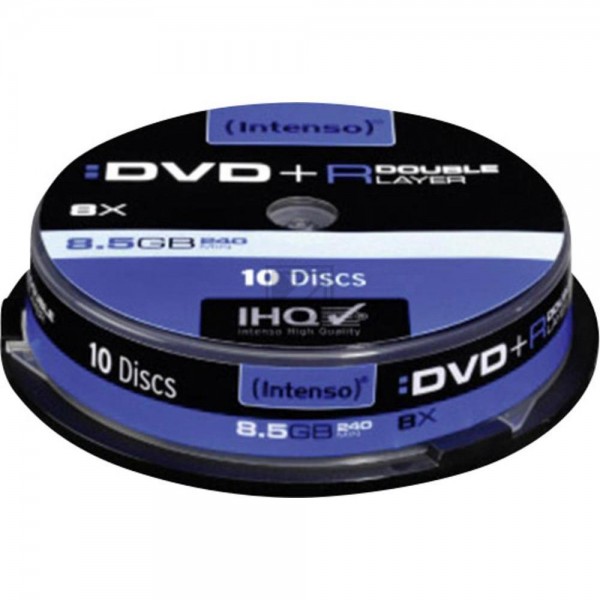 INTENSO DVD+R 8.5 GB 8x (10) CB 4311142 Cake Box Double Layer