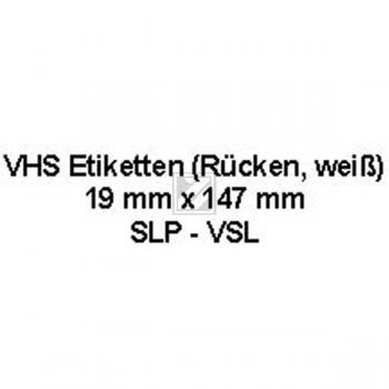 Seiko VHS Etiketten weiß (SLP-VSL)