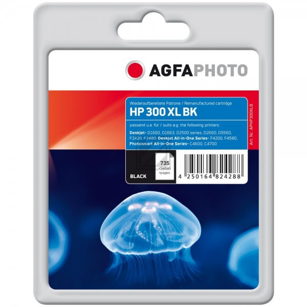 Agfaphoto Tintendruckkopf schwarz HC (APHP300XLB) ersetzt 300XL