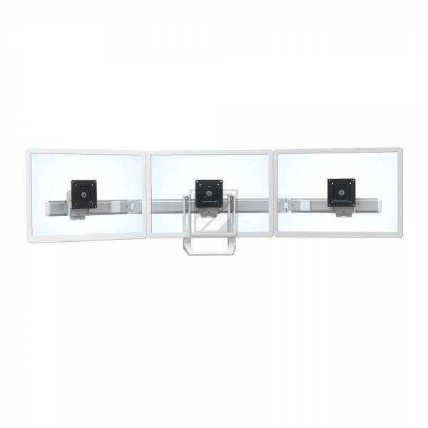 Ergotron HX Triple Monitor Bow Kit - Montagekomponente (Griff, 3 Drehzapfen, Scharnier) für 3 Monitore - weiß - Bildschirmgröße: bis zu 61 cm (bis zu 24 Zoll)