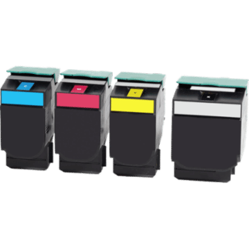 4 Recycling Toner für Lexmark 71B2HK0 C M Y 4-farbig