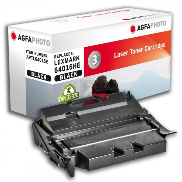 Agfaphoto Toner-Kartusche schwarz HC (APTL64016E) ersetzt 64035HA