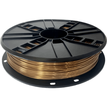 Ampertec 3D-Filament Seiden-PLA gold mit Perlglanz 1.75mm 500g Spule
