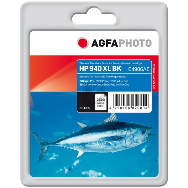 Agfaphoto Tintenpatrone schwarz HC (APHP940BXL) ersetzt 940XL