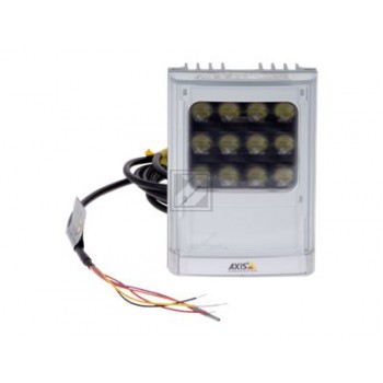 AXIS T90D25 AC/DC W-LED Illuminator - Infrarot-Illuminator - Deckenmontage möglich, Pfosten montierbar, geeignet für Wandmontage - Innenbereich, Außenbereich - weiß, Silber