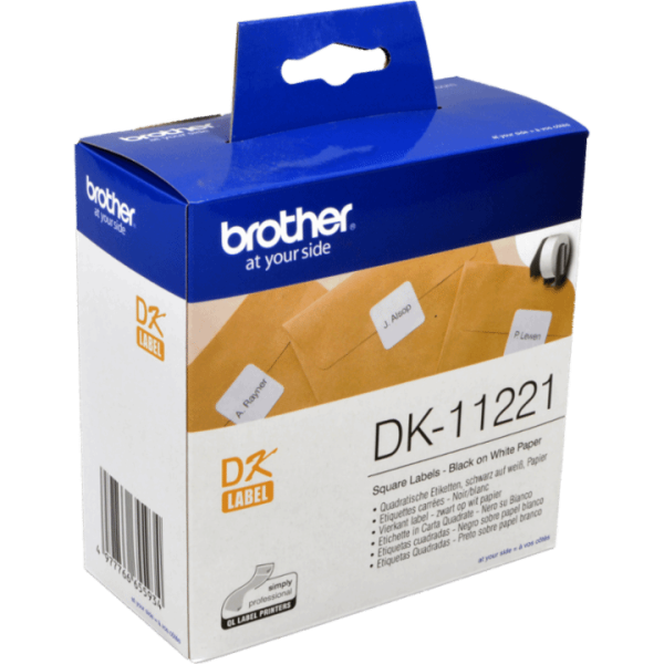 Brother PT Etiketten DK11221 weiss 23x23mm 1000 St. Rolle