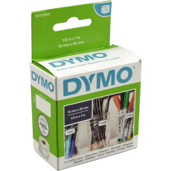 Etiketten DYMO 11353 weiss 13 x 25mm 1 x 1000 St.