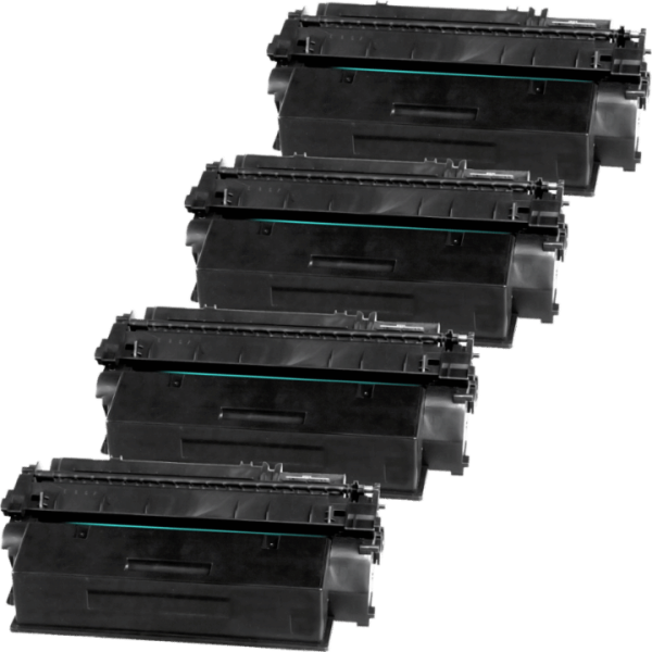 4 Alternativ Toner für HP Q7553X 53X schwarz