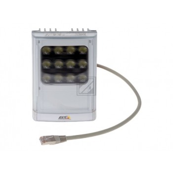 AXIS T90D25 - Weiße LED-Beleuchtung - Deckenmontage möglich, Pfosten montierbar, geeignet für Wandmontage - Innenbereich, Außenbereich - 25 Watt - weiß, Silber