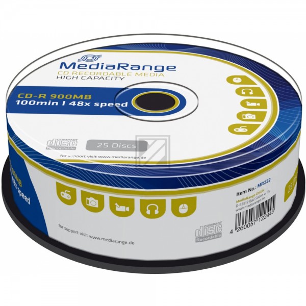 Mediarange CD-R100 900 MB/48 x (25) Cake Box