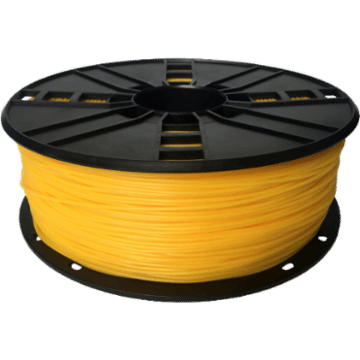 Ampertec 3D-Filament TPE+ härter, schnelldruckend gelb 1.75mm 1000g Spule